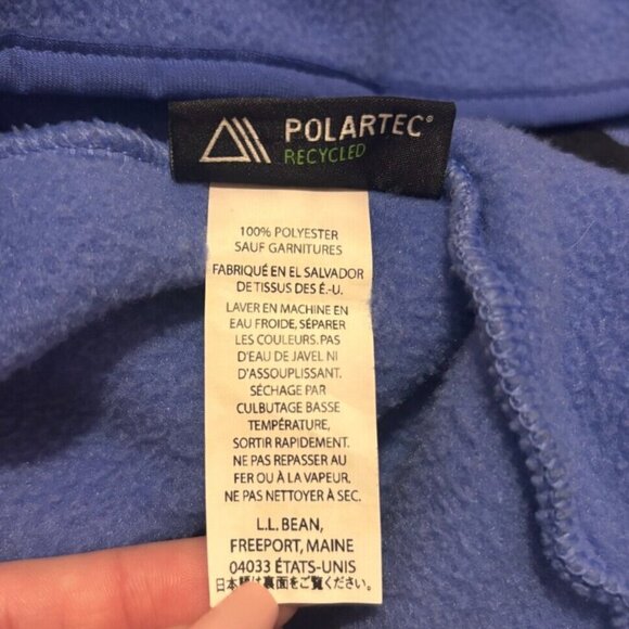 LL Bean Polartec Purple Fleece Vest Size Large Womens Full Zip QJPH1 - Picture 5 of 5